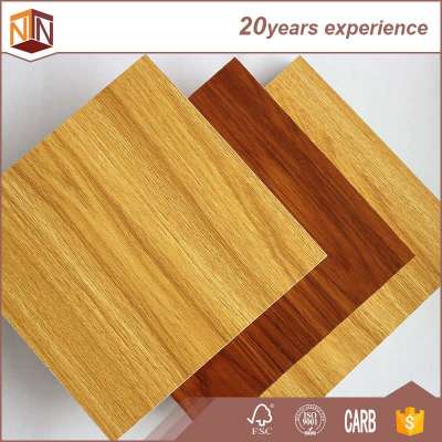 Black/White/Gray Melamine Faced MDF Board and Wood Grain Veneer MDF Board